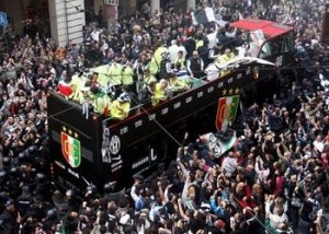 Torino 13 maggio 2012, Festa della Juventus per il 30° scudetto