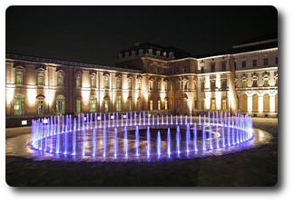 Spettacolo fontana luminosa della Reggia di Venaria Reale